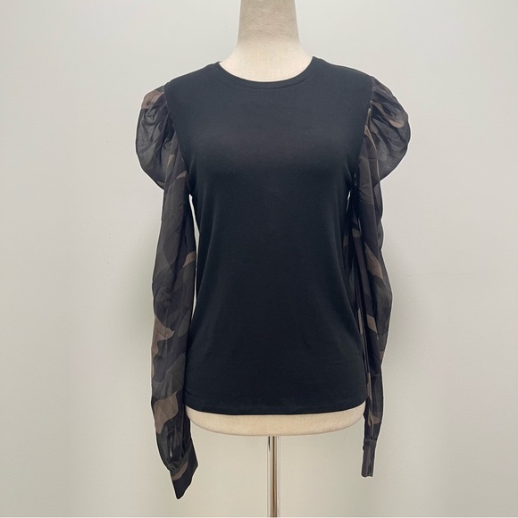 Generation Love Becky Camouflage Long Sleeve Top Size X-Small - Picture 2 of 12